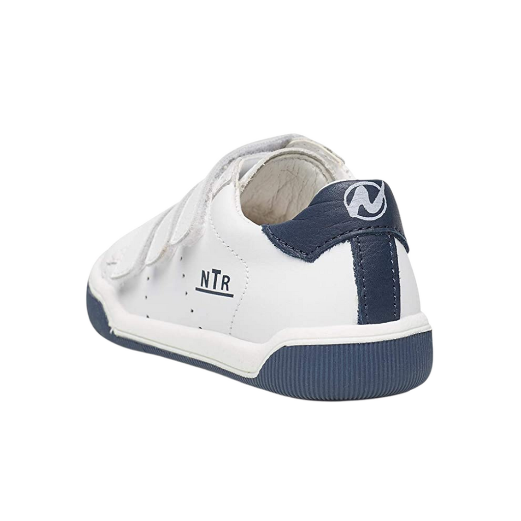 Cliff White and Navy Sneaker - BMG Kids