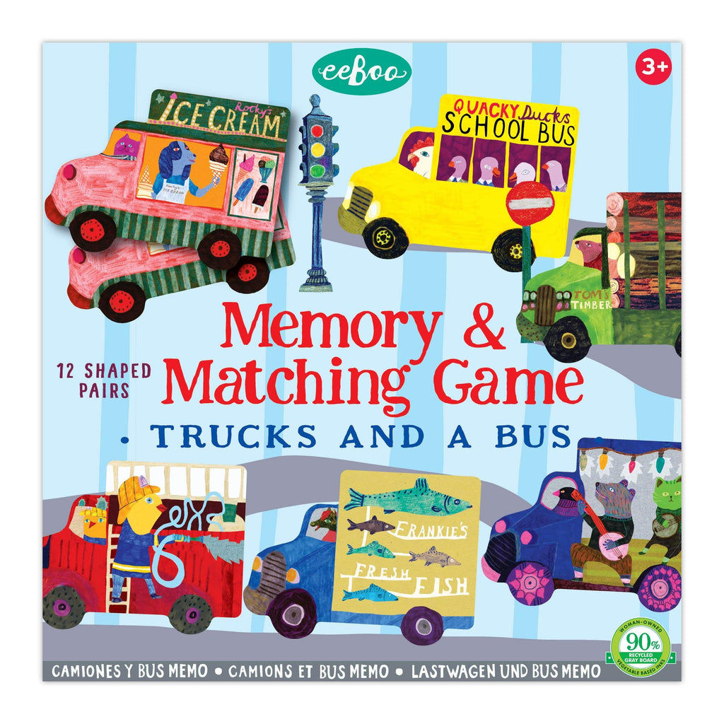 Trucks and a Bus Memory Game - BMG Kids
